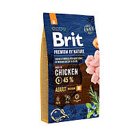 Сухой корм для собак Brit Premium Dog Adult M для средних пород с курицей 8 кг