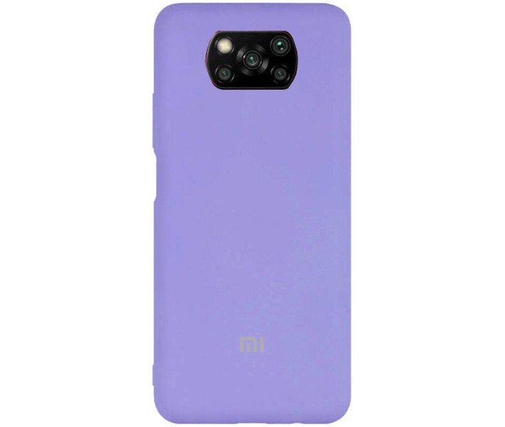 Чохол Silicone case Premium для Xiaomi Poco X3 Lilac (13) бузковий