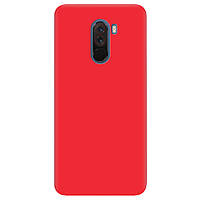Чехол Silicone case Premium для Xiaomi Pocophone F1 Red (01) красный