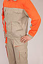 Костюм «Спеціаліст комбінований ускладнений», куртка на резинці та напівкомбінезон, тканина Саржа, фото 6