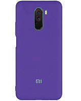 Чехол Silicone case Premium для Xiaomi Pocophone F1 Ultraviolet (07) фиолетовый