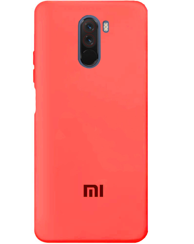 Чохол Silicone case Premium для Xiaomi Pocophone F1 Camelia (15) світло-червоний
