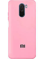 Чехол Silicone case Premium для Xiaomi Pocophone F1 Pink (17) розовый