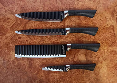 Набір кухонних ножів із неіржавкої сталі Zepline ZP-035 6 предметів BF