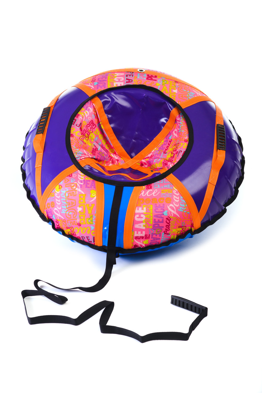 Надувні Санки 80 см Білий-ліловий (ПВХ)