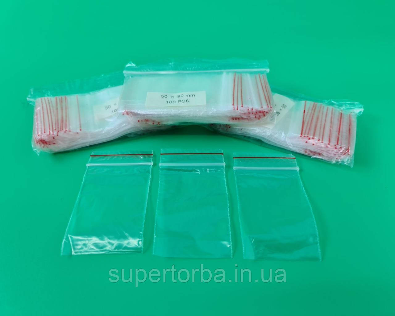 .Пакет з замком zipp 5x9 польські(100шт) (1 пач.), фото 1