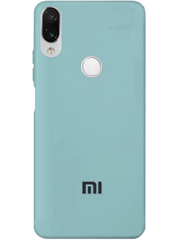Чохол Silicone case Premium для Xiaomi Redmi 7 Sea Blue (02) бірюза