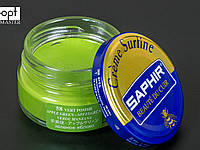 Увлажняющий крем для обуви Saphir Creme Surfine, цв. зелёное яблоко (58), 50 мл (0032)