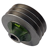 Шків малий трьохструмковий для косарки роторної wirax з шириною захвату 1,35 м 8245-036-010-250, фото 4