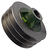 Шків малий трьохструмковий для косарки роторної wirax з шириною захвату 1,35 м 8245-036-010-250, фото 2