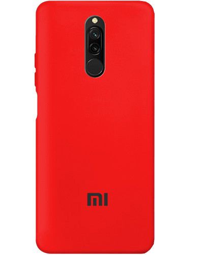 Чохол Silicone case Premium для Xiaomi Redmi 8 Red (01) червоний