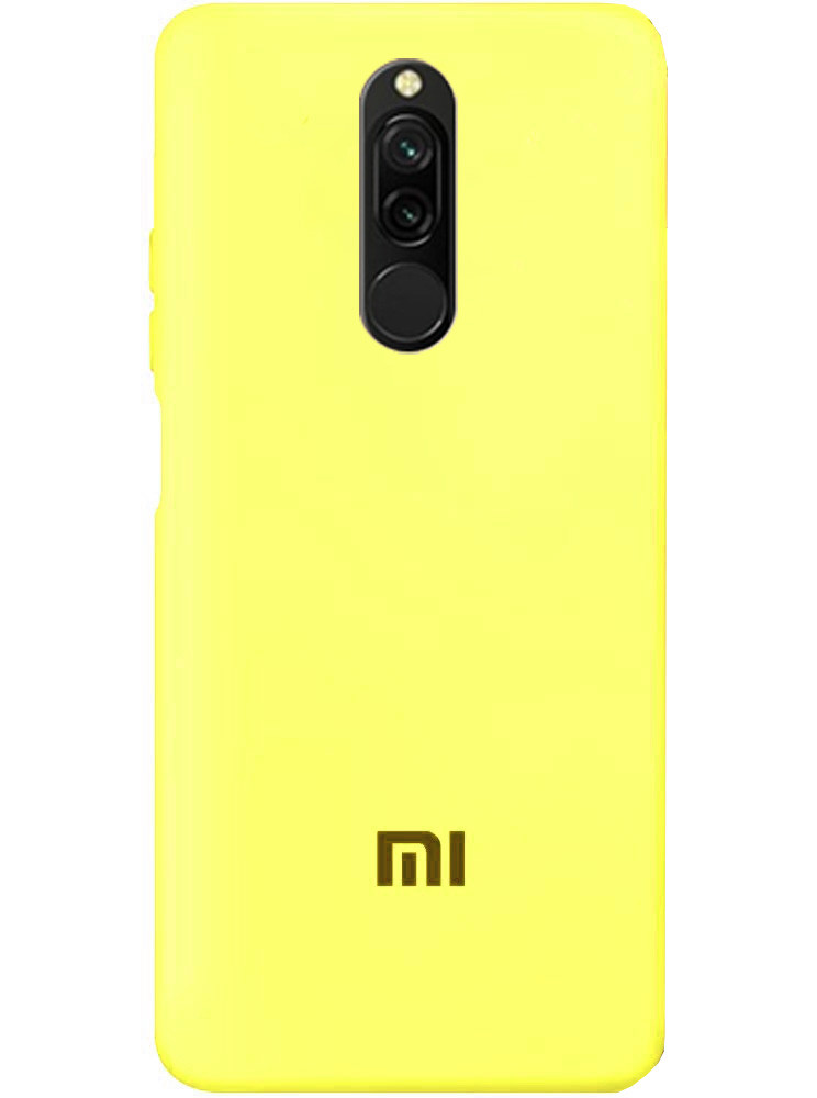 Чохол Silicone case Premium для Xiaomi Redmi 8 Flash (06) лимонний
