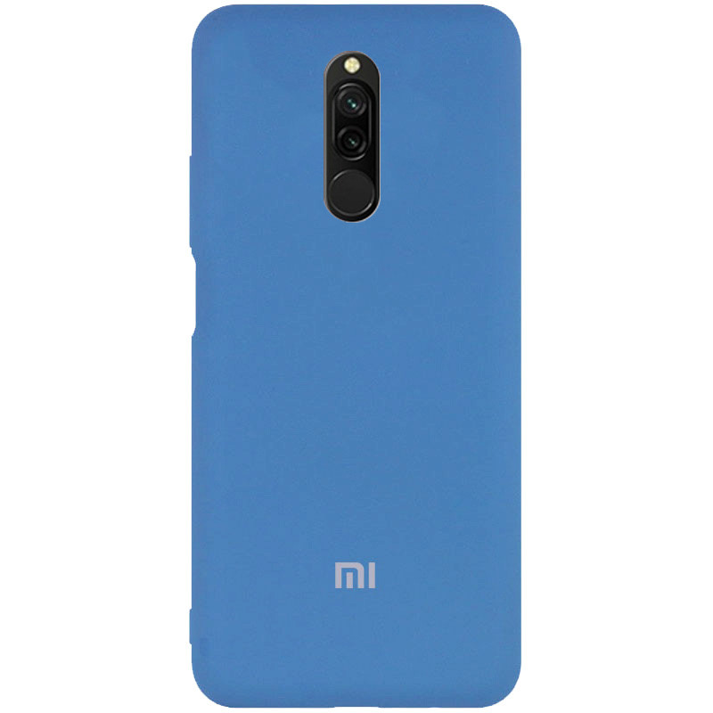 Чохол Silicone case Premium для Xiaomi Redmi 8 Blue (16) синій