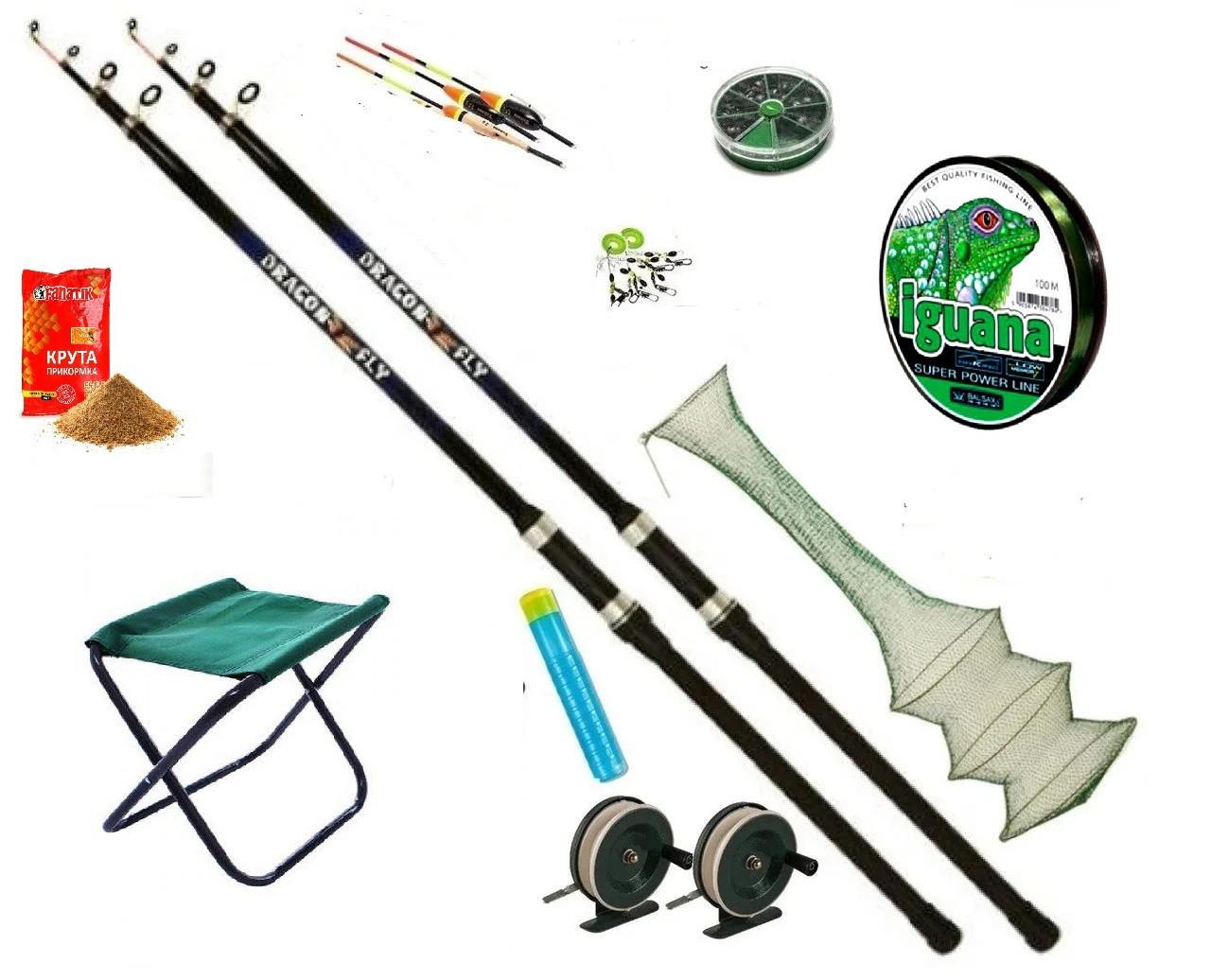 Рибальський набір "Поплавцевий" 10 в 1 у зборі + Подарунок!, фото 1