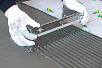 Гребёнка раздвижная универсальная для укладки плитки нержавеющая сталь 12 мм.