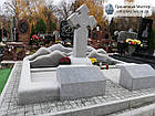 Незвичайний надгробний пам'ятник з граніту у формі хреста № 27, фото 7