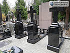 Надгробний сімейний пам'ятник з граніту з хрестом № 30, фото 4