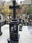 Надгробний сімейний пам'ятник з граніту з хрестом № 30, фото 3