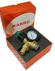 Самопромивний фільтр Karro mini з манометром і редуктором тиску для холодної води 1\2