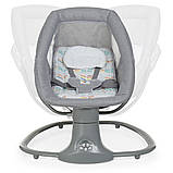 Центр шезлонг Mastela 8104 Сірий для хлопчика (бірюзові елементи), фото 5