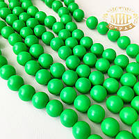 Бусини скло Fluo Green 10 mm*1 шт.