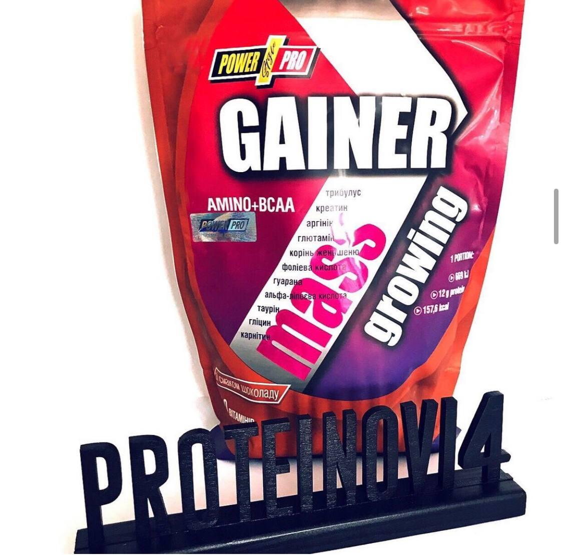 Высокоуглеводный гейнер для набора массы Power Pro GAINER 1 кг (ID ...
