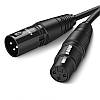 Мікрофонний кабель Ugreen XLR Male to Female Microphone Cable 5 м Black (AV130), фото 2