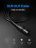 Мікрофонний кабель Ugreen XLR Male to Female Microphone Cable 5 м Black (AV130), фото 3