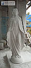 Елітний пам’ятник дівчині з білого мармуру і граніту зі скульптурою Богородиці та кольоровим портретом №2, фото 9
