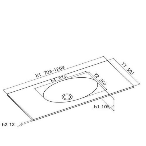 Раковины для ванных комнат Aqua Stone Ellipse 1600 - фото 2 - id-p1543462540