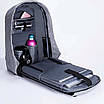 Розумний рюкзак-антизлодій Bobby XD Боббі з Usb зарядкою Синій 199723, фото 2