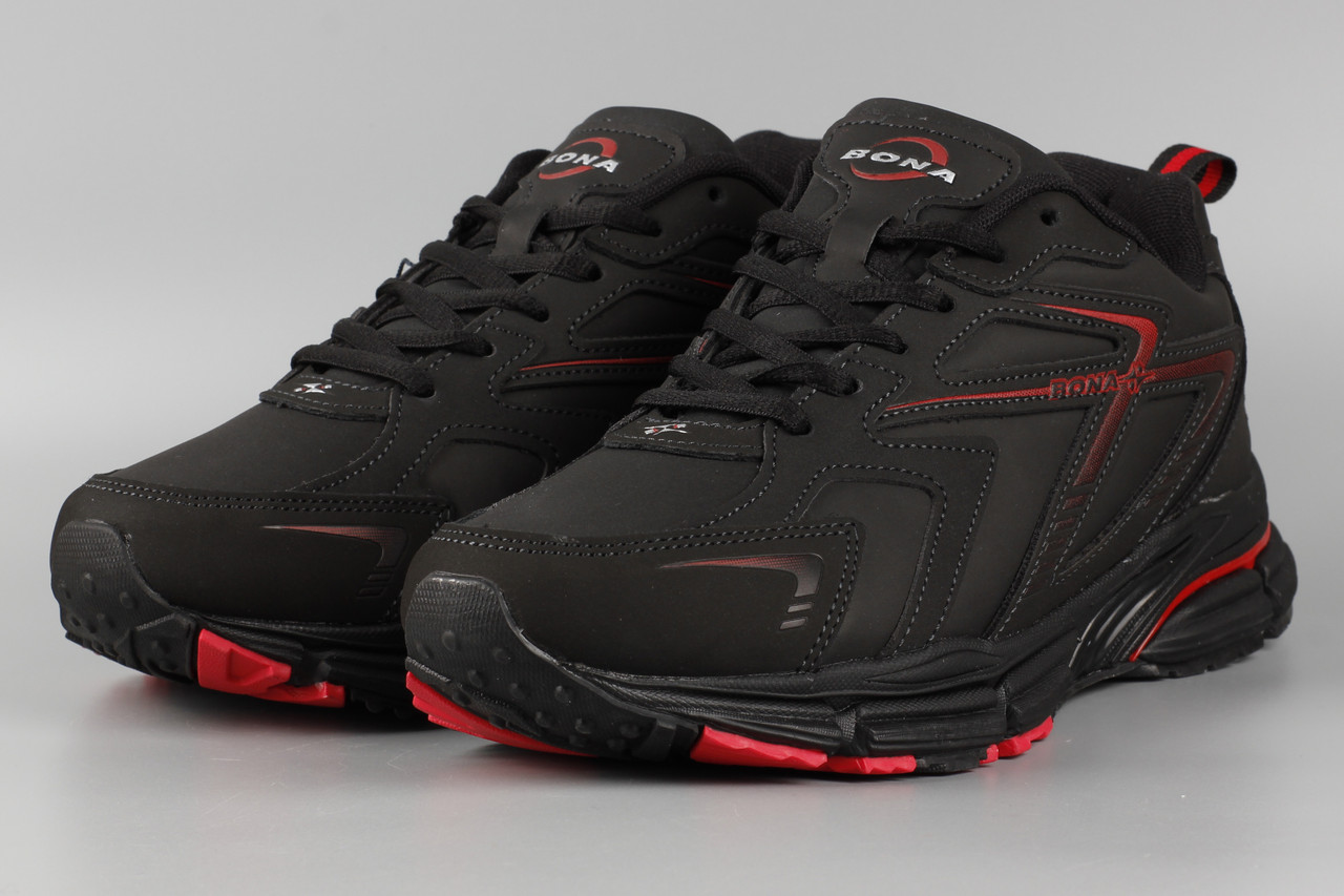 Кросівки унісекс жіночі чорні Bona 840G-2 Бона Розміри 36 38, фото 1