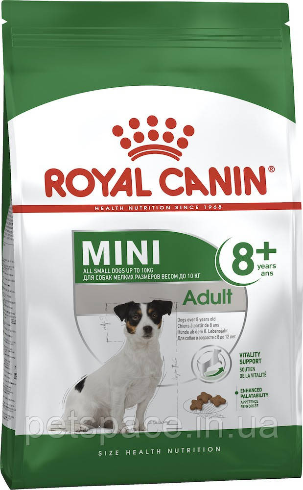 Корм для собак Royal Canin Mini Adult 8+ (Роял Канін Міні Едалт старше 8 років) 800 г.