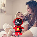 Дитяча плюшева іграшка нічник-проектор зоряного неба Гра в кальмара коло, фото 5