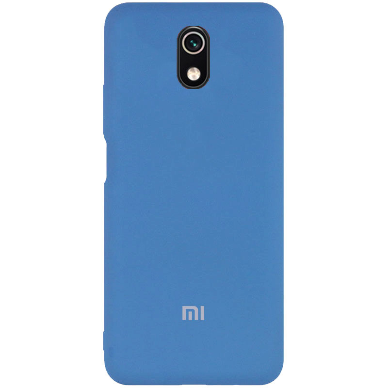 Чехол Silicone case Premium для Xiaomi Redmi 8A Blue (16) синий