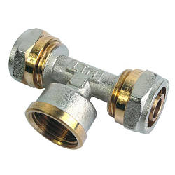 Трійник з внутрішнім різьбленням 16х1/2