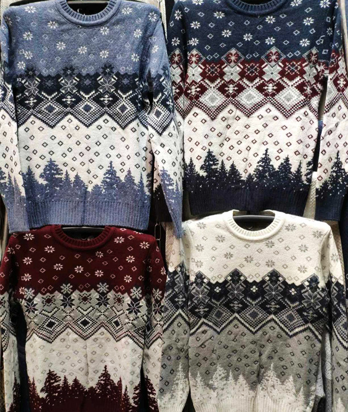 Вовняний чоловічий светр "Орнамент", теплий чоловічий светр, зимові дорослі светри чоловічі, кофти чоловічі