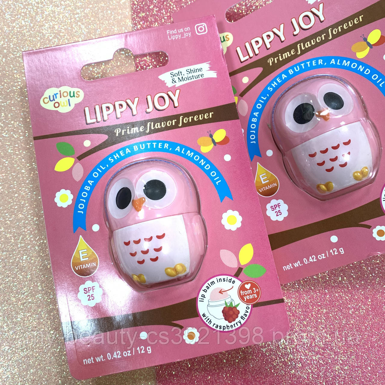 Бальзам для губ CURIOUS OWL Kids на блістері