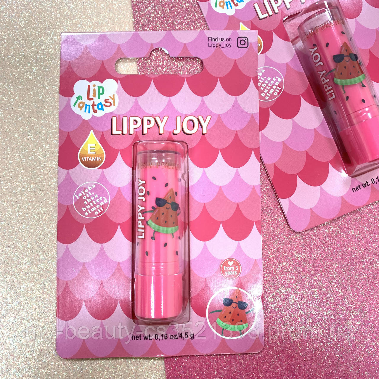 Бальзам для губ LIP FANTASY Кавун Kids на блістері