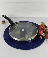 Сковорода с антипригарным мраморным покрытием 24см Edenberg EB-4109 Сковорода для индукционной плиты