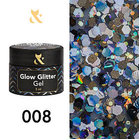 F. O. X Glow Glitter Gel 008