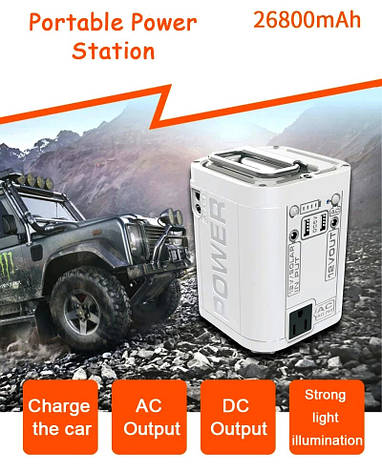 Портативна електростанція, зовнішній акумулятор, jump starter P01, фото 1