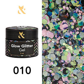 F. O. X Glow Glitter Gel 010