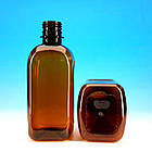 ПЕТ Пляшка коричнева-квадрат 0,5 л.Ø 28 мм., фото 2