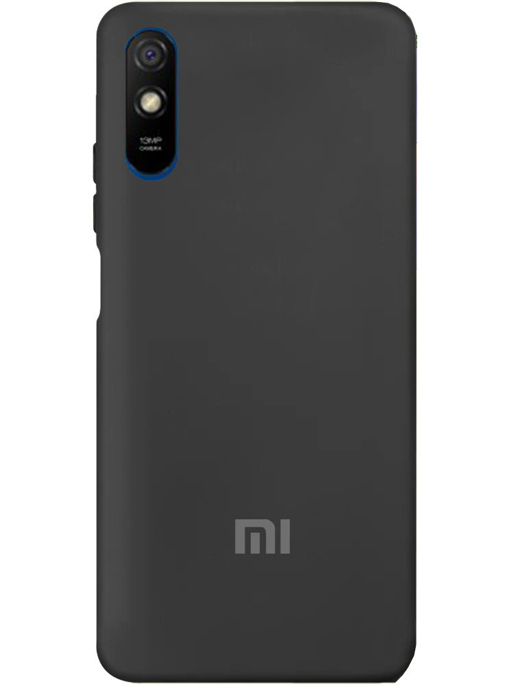 Чохол Silicone case Premium для Xiaomi Redmi 9A Black (03) чорний