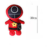 Дитяча плюшева іграшка нічник-проектор зоряного неба Гра в кальмара коло, фото 9