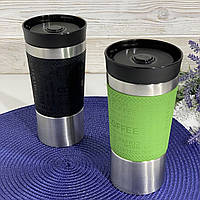 Термокружка вакуумная из нержавейки 380мл для кофе и чая Edenberg EB-632 Термо чашка металлическая термос