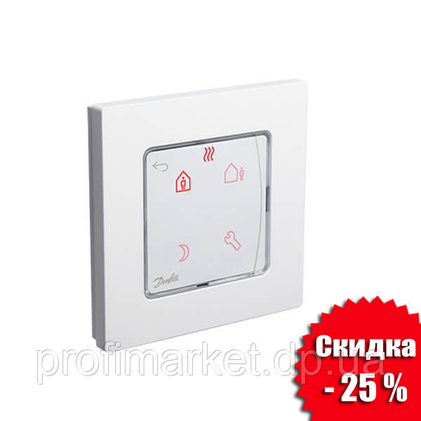 Хатній терморегулятор Danfoss Icon Programmable вбудований (088U1020), фото 1