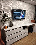 Комод під телевізор із робочою зоною серія Лайт колір дуб сонома + білий, фото 2