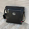 Сумка чоловіча з фірмовим тисненням G u c з i, фото 7